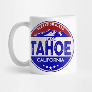 LAKE TAHOE CALIFORNIA SKIING BOATING HOUSEBOAT SKI BOAT Mug